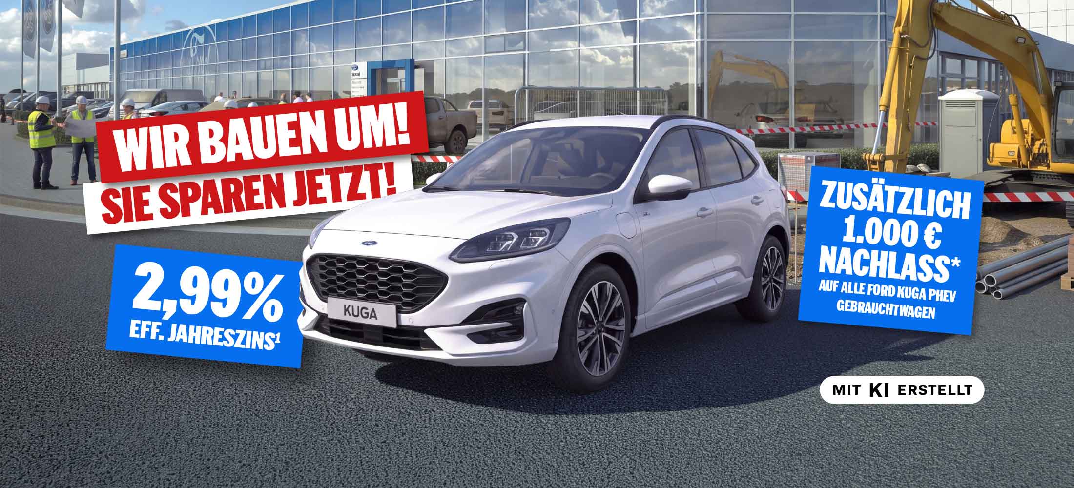 Wir bauen um! Sie sparen jetzt! Zus&auml;tzlich 1.